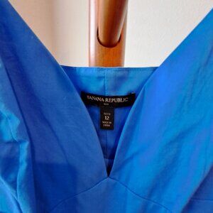 Banana Republic Poplin Midi Dress Size 12 Petite